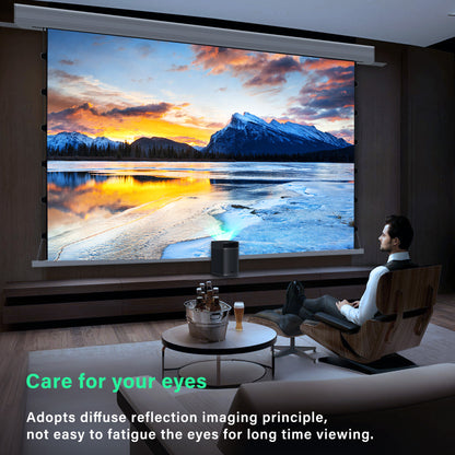 Winways UST Throw ALR 120'' Electric Lenticular Ceiling Tab-Tension Screen - Formovies