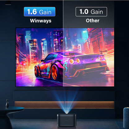 Winways Medium Throw ALR Fixed Frame Fresnel Screen - Formovies
