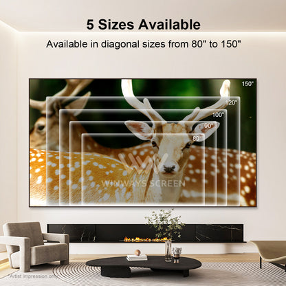 Winways UST Throw ALR Fixed Frame Lenticular Screen - Formovies