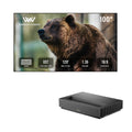 Formovie Cinema Edge 4K UST Laser Projector + Winways UST Throw ALR Solid Panel Fresnel Screen