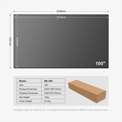 Winways Medium Throw ALR Fixed Frame Fresnel Screen - Formovies