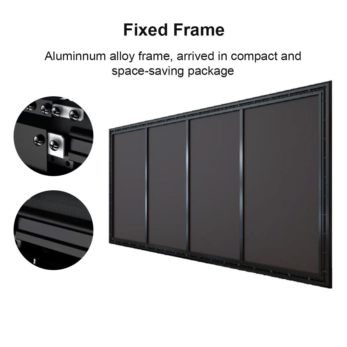 Winways Medium Throw ALR Fixed Frame Fresnel Screen - Formovies