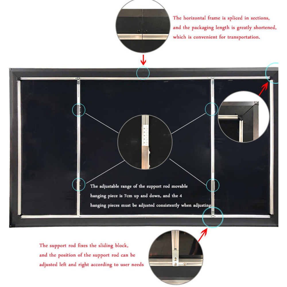 Lenticular Projector Screen-Frame Ambient Light Rejecting (ALR) Screen for Short Throw Projectors - Formovies